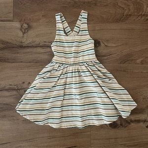 Alice + Ames The Pinafore Dress in Fall Stripe